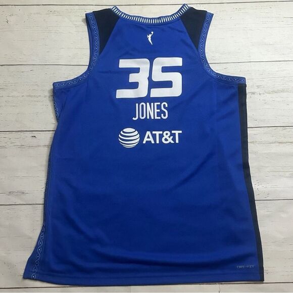 Nike WNBA Connecticut Sun Jonquel Jones #35 Blue Basketball Jersey L DC9593-480 - Picture 2 of 8